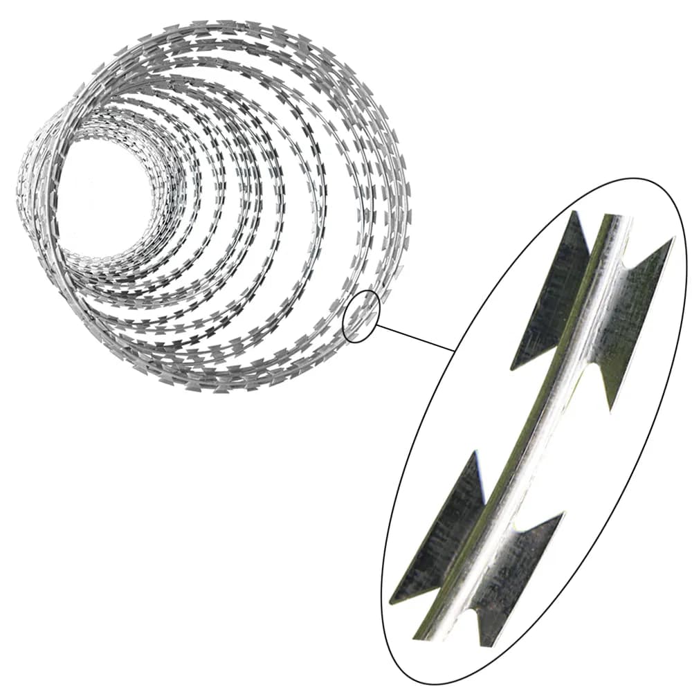 High Tensile Concertina Razor Barbed Wire for Border