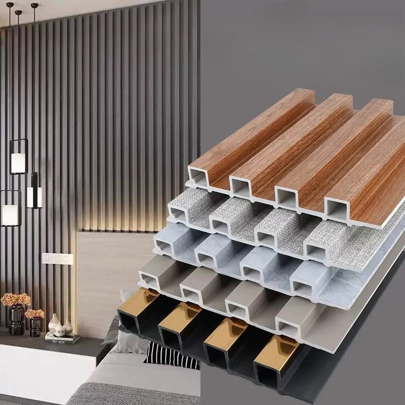 Wood Composite WPC Wall Panel External Clading Interior The Fluted Wall Panel