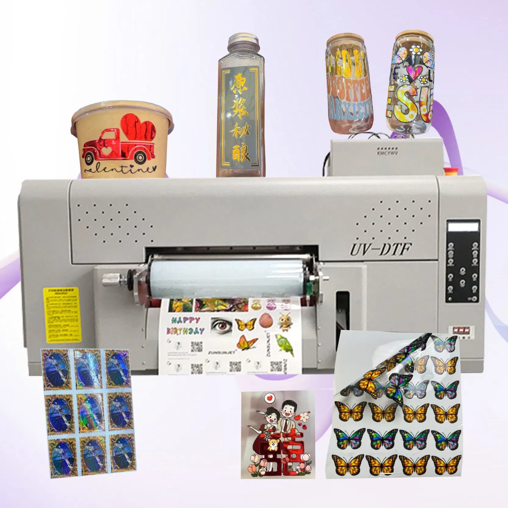 Hot Sale Digital Heat Transfer Pet Film Printer A3 A4 UV Dtf Printer Printing Machine A3 UV Printer for 3D UV Label Sticker