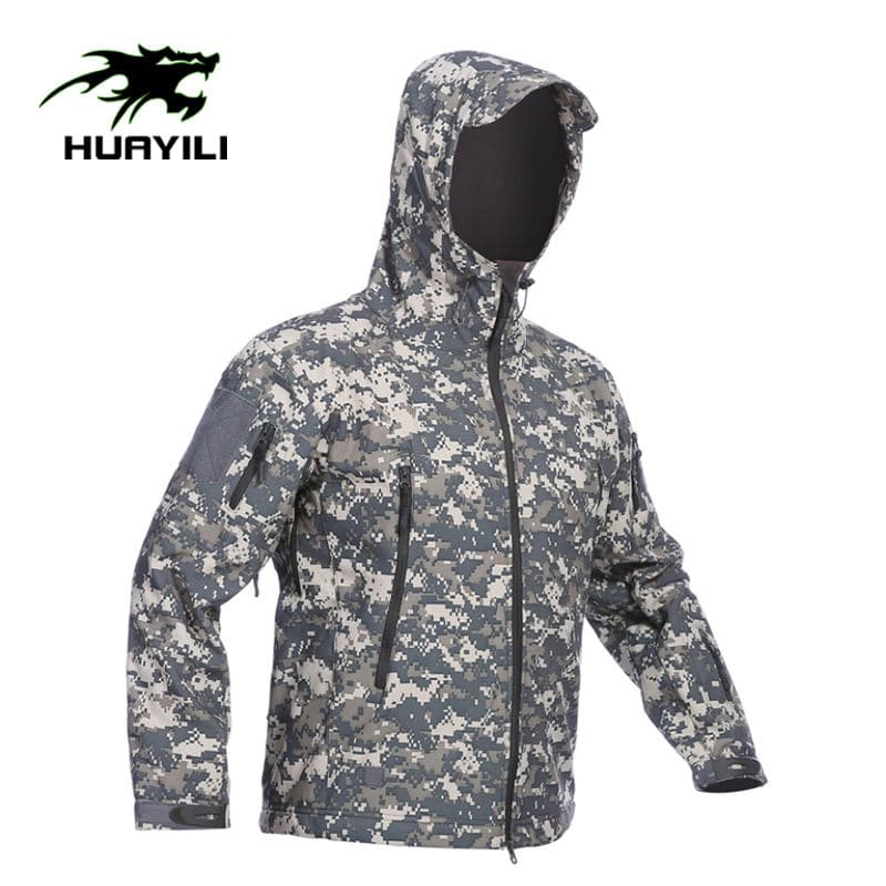 Tactical Jacket Winter Waterproof Hunting Jacket Fleece Softshell Jacket
