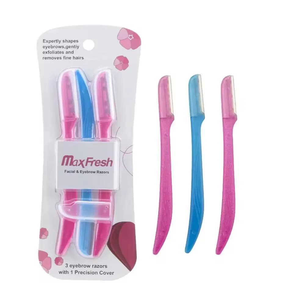 Women Eyebrow Razor Dermaplaning Tool 1 Blade Makeup Tool Trimmer Razor 3PCS