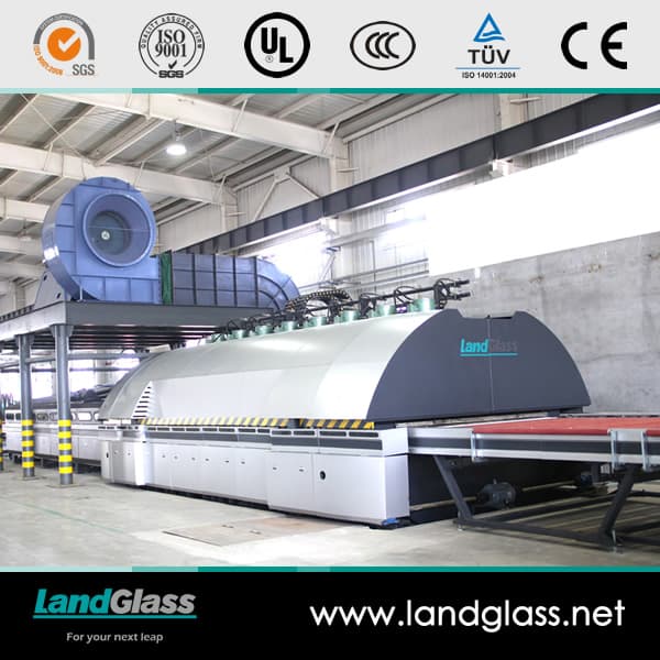 Landglass Perfect Flatness Convection Building Household 4-19mm Flat Low-E Horizontal Glass Tempering Machine