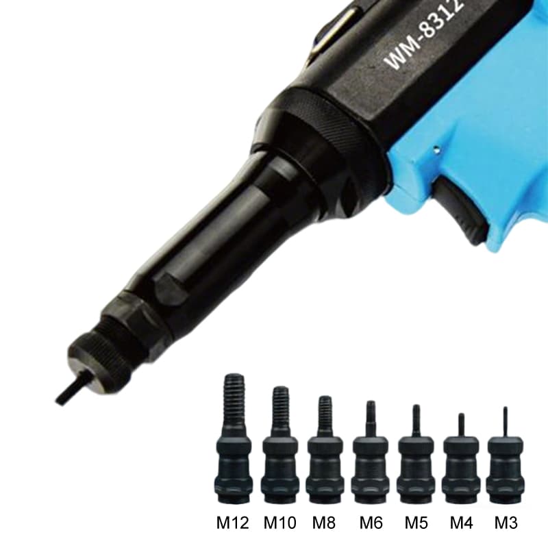 Professional Industrial Grade Wm-8312 Lithium Battery Rivet Nut Gun M3-M12 Tie Rods