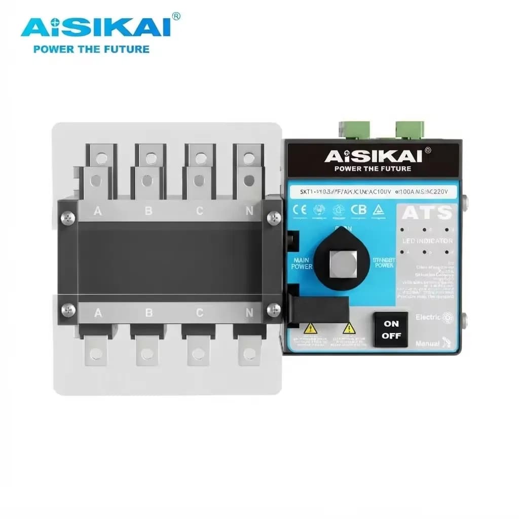 Skt2 2p/3p/4p 63A Motorised Automatic Transfer Switch (ATS)