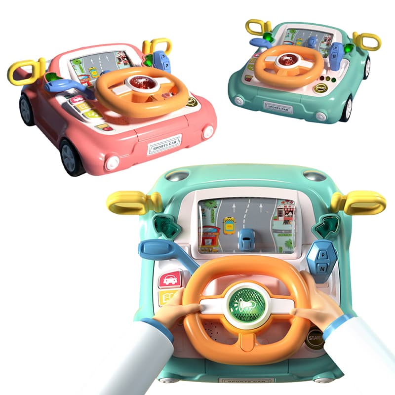New Interactive Music Toy Baby Steering Wheel for Fun Learning