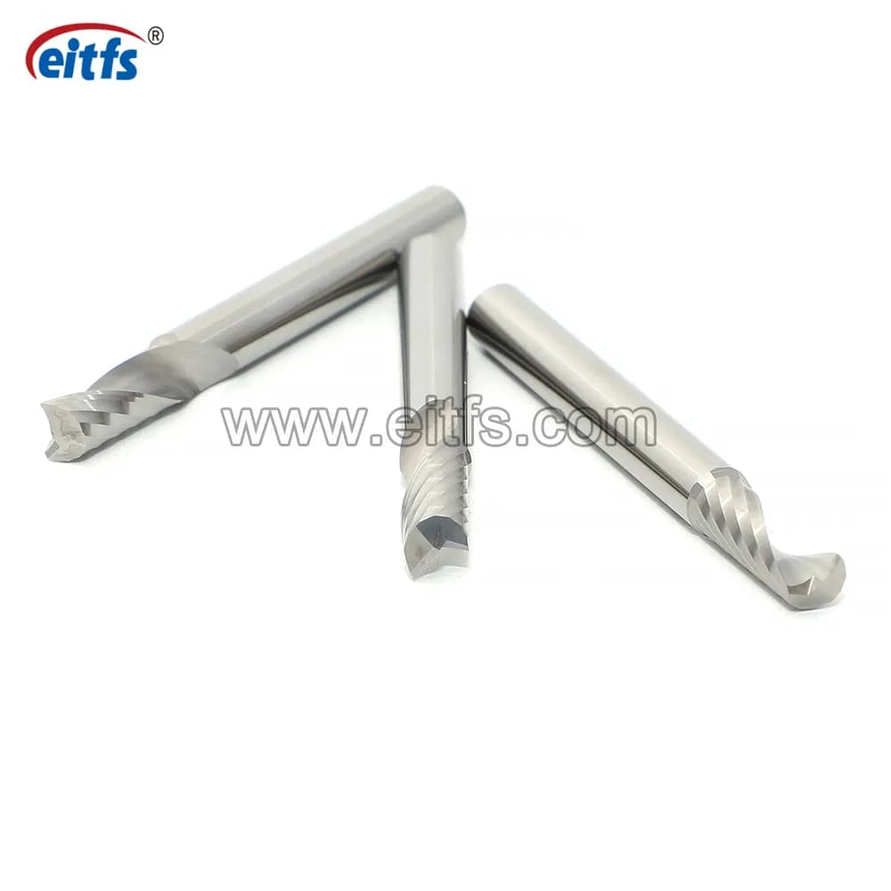 Tungsten Carbide Single One Flute End Mill Spiral Router Bits for Woodworking