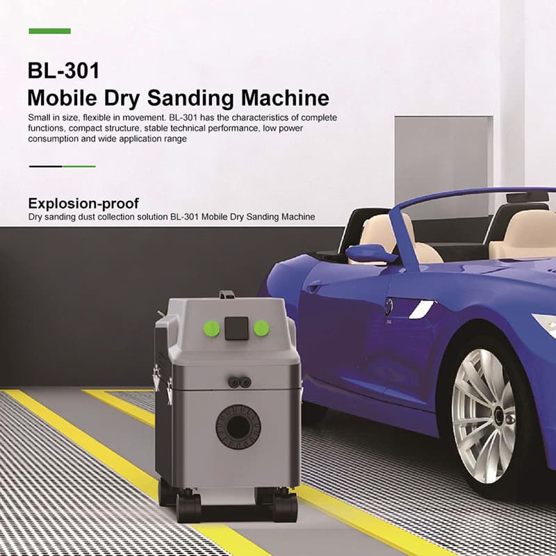 Factory Price Mobile Dry Sanding Machine for Garage with Low Power