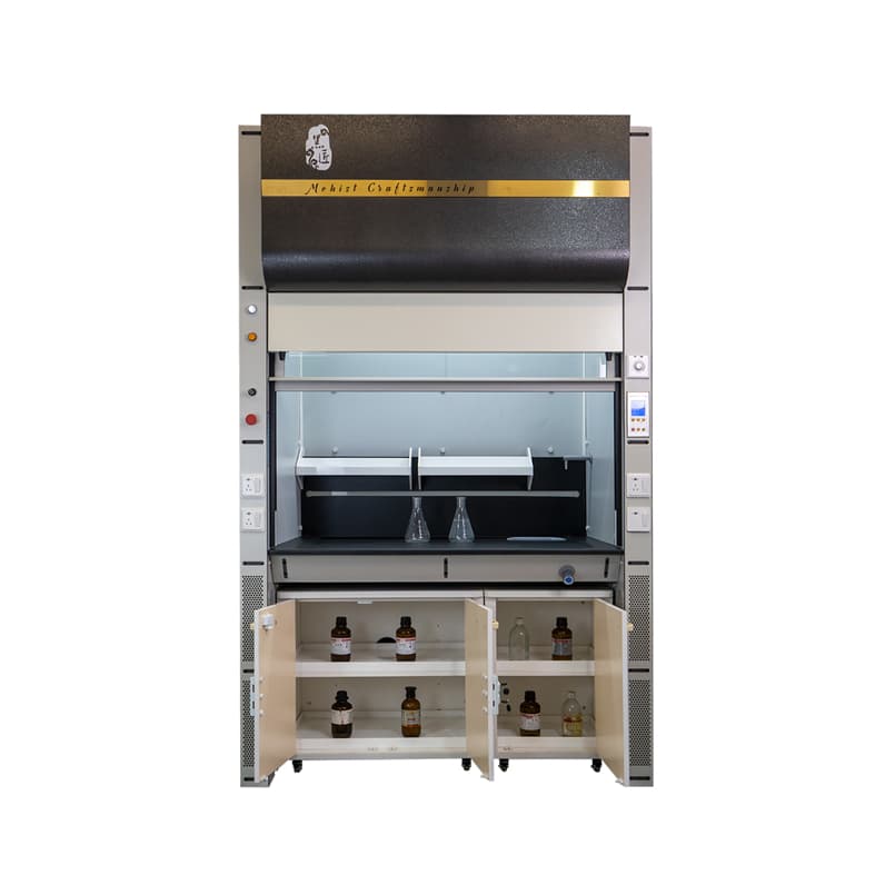 Acid & Alkali Resistant LCD Panel Chemical Fume Hood Double Lock Lab Exhaust Hood