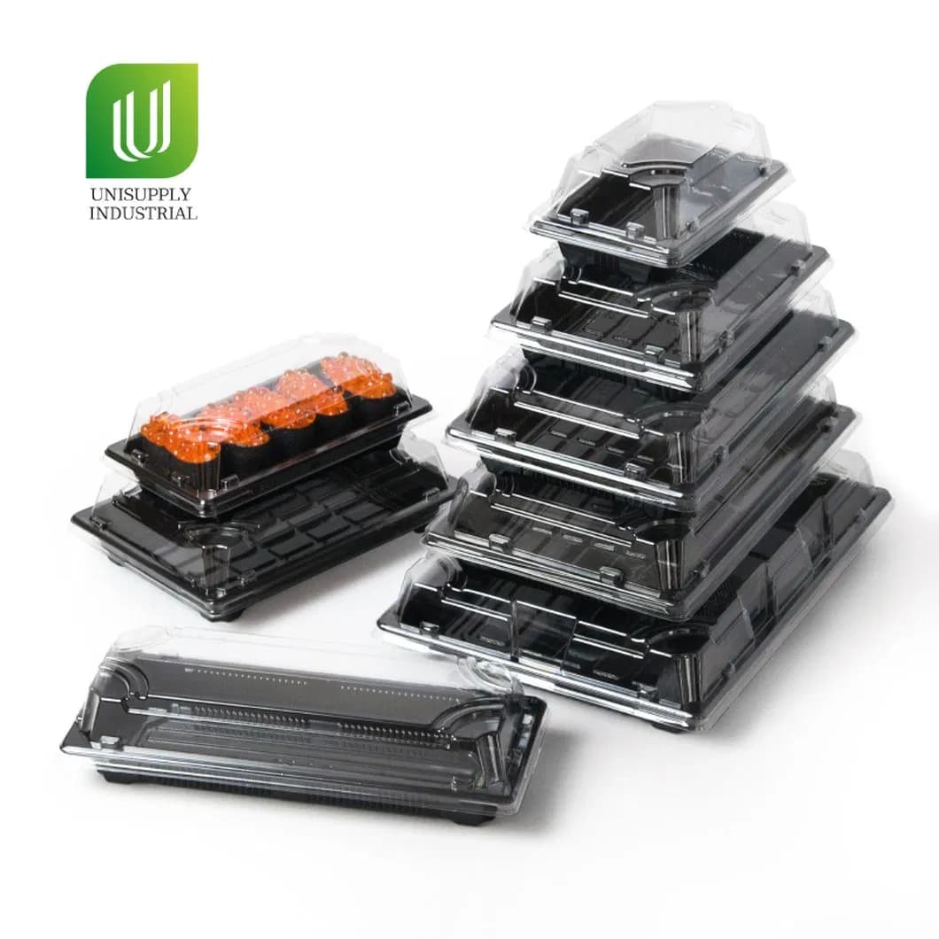 #0-11 Japanese Style Sushi Takeaway Box Sushi Container with Anti-for Lid
