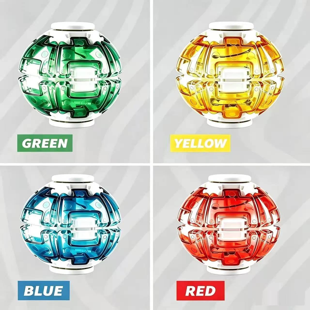Decompression Spinning Top Squeeze Ball Gradient Colors with Anti-Electric Plate for Kids/Adults
