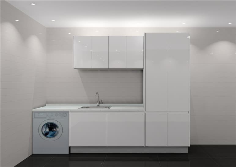 Water Resistant Particle Board Laundry Cabinet