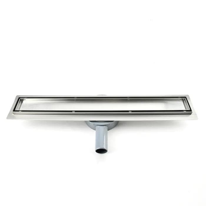 Sanipro 360 Degree Rotation 2 in 1 Invisible Tile Insert Floor Drain SS304 Stainless Steel Bathroom Linear Shower Drains