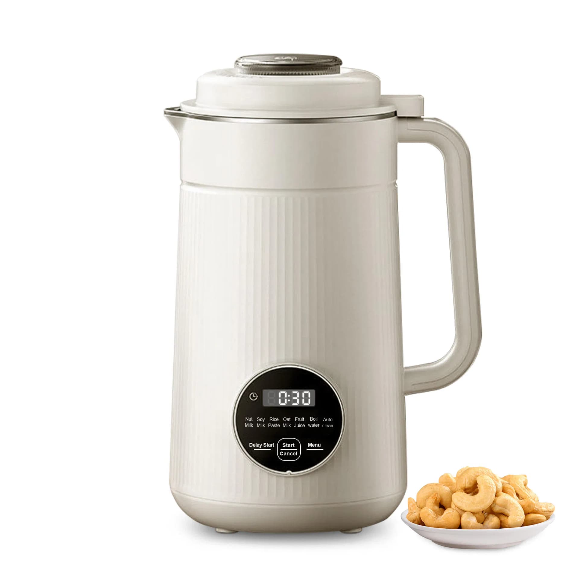 35oz/1000ml Multi-Functional Soybean Milk Machine with 8 Blades with 12h Timer Auto- Clean Soy Nut Milk Machine