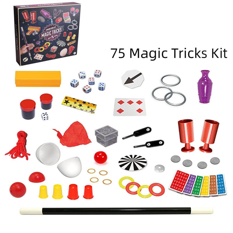 Aijh Mystery Box Performance Educational Toys Magic Tricks Set Box Gift with Classic Magic Props Magical Toys