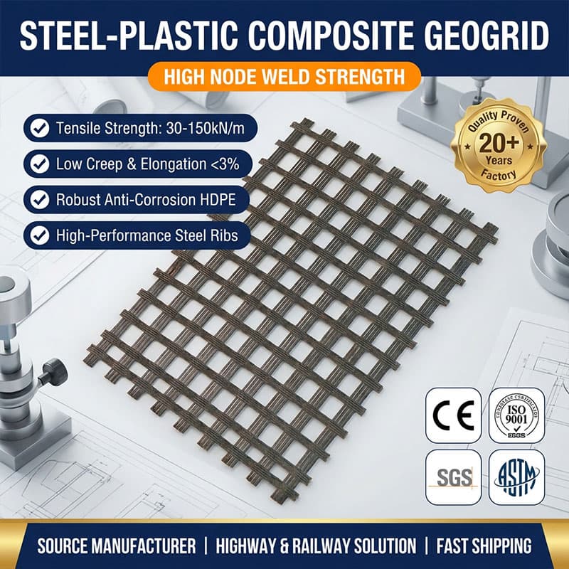 Biaxial Geogrid Polyester Fiberglass Soil Stabilization Grid for Driveway and Parking Lot