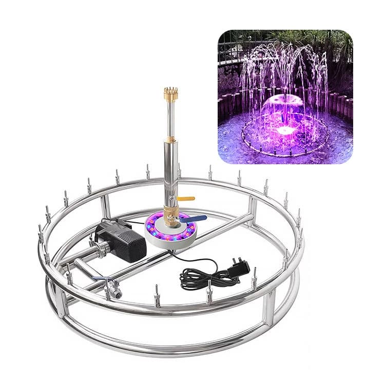 High Quality 1m Round Outdoor Water Feature Garden Dancing Water Musical Pond Fountain