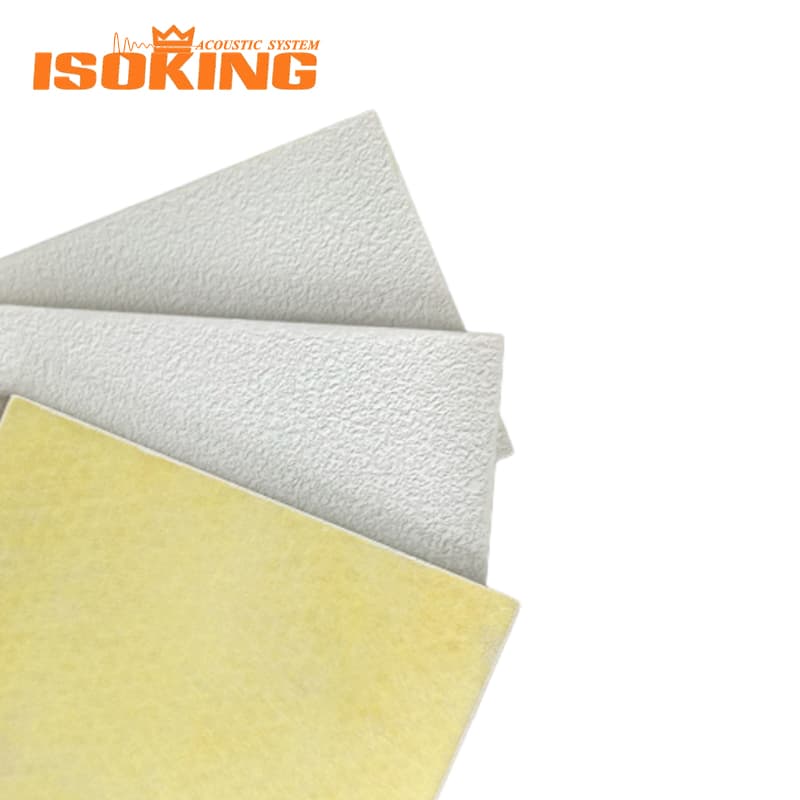 Isoking Acoustic Fiberglass Ceiling for Suspended Ceilings & Echo Reduction