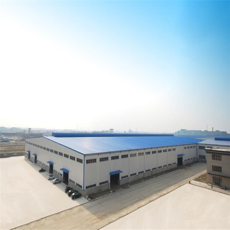 Curved Roof Steel Structure Warehouse with Large Span High Strength