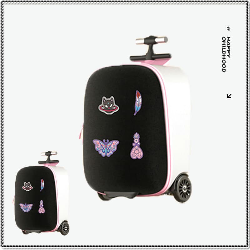 Kids Trolley Luggage Bag Suitcase for Travel Kick Scooter Children