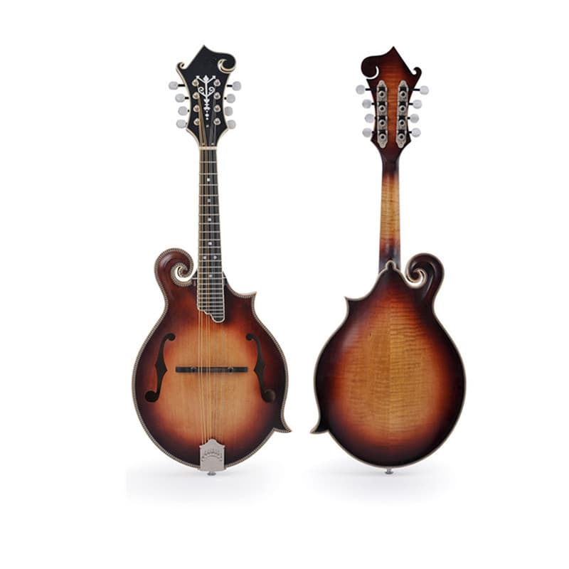 Afanti Customized Sunburst AA Flamed Maple All Solid Wood F Style Mandolin