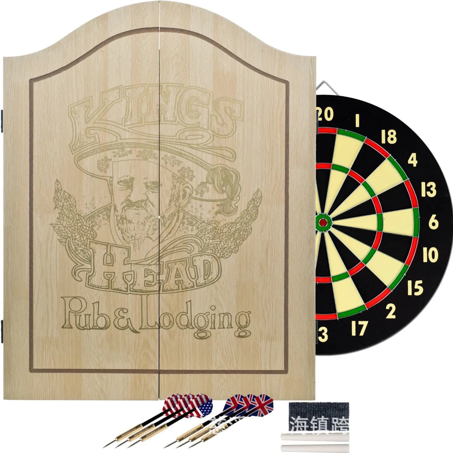 Professional Solid Wooden Dart Board Cabinet Sets with Dart