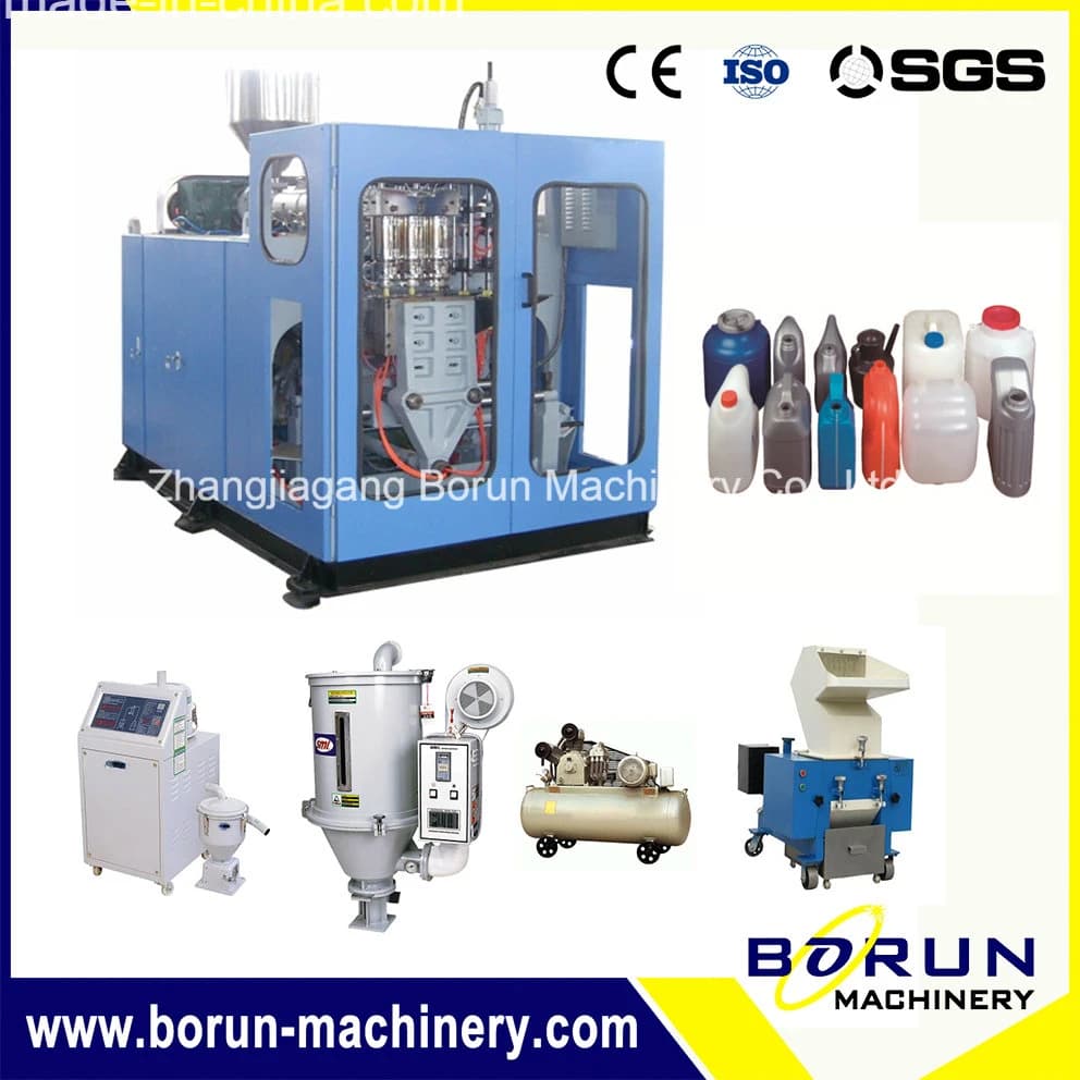 HDPE Bottle Extrusion Blow Molding Machine with Deflashing System