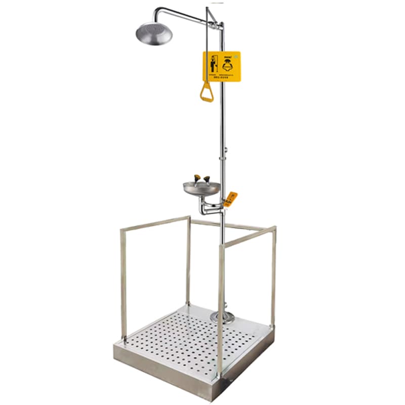 Stainless Steel Emergency Eye Wash Shower System with Sink