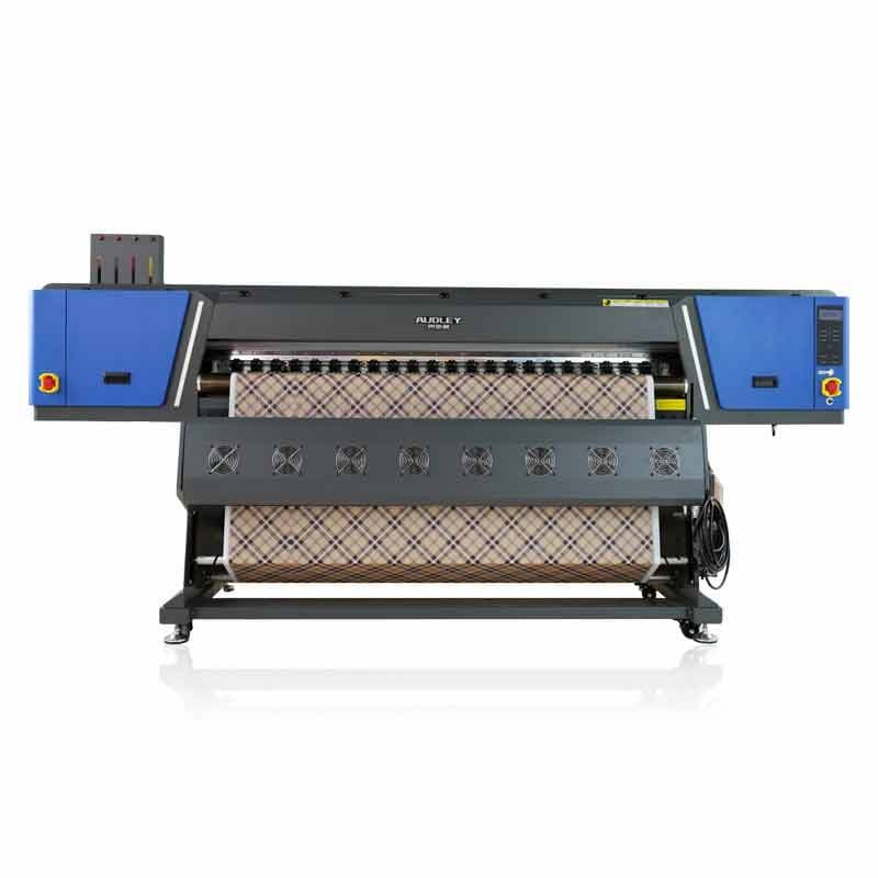 Audley Auto Winding 8 I3200 Head 1.9m Large Format Digital Polyester Fabric Dye Sublimation Printer Heatpress Printing Machine