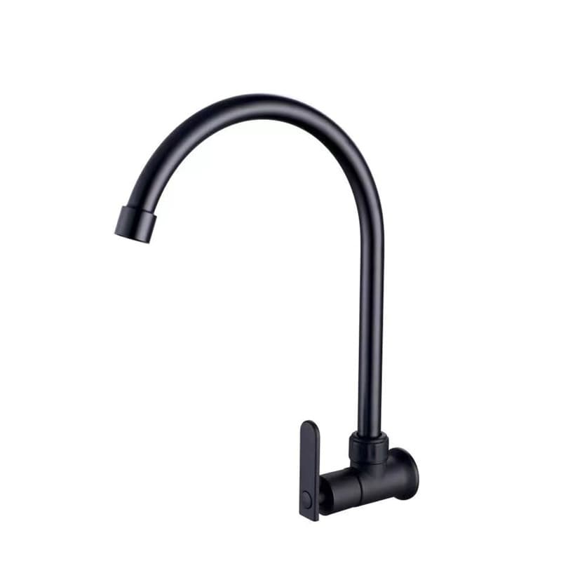 Sanipro Black Kitchen Water Faucet with Single Handle