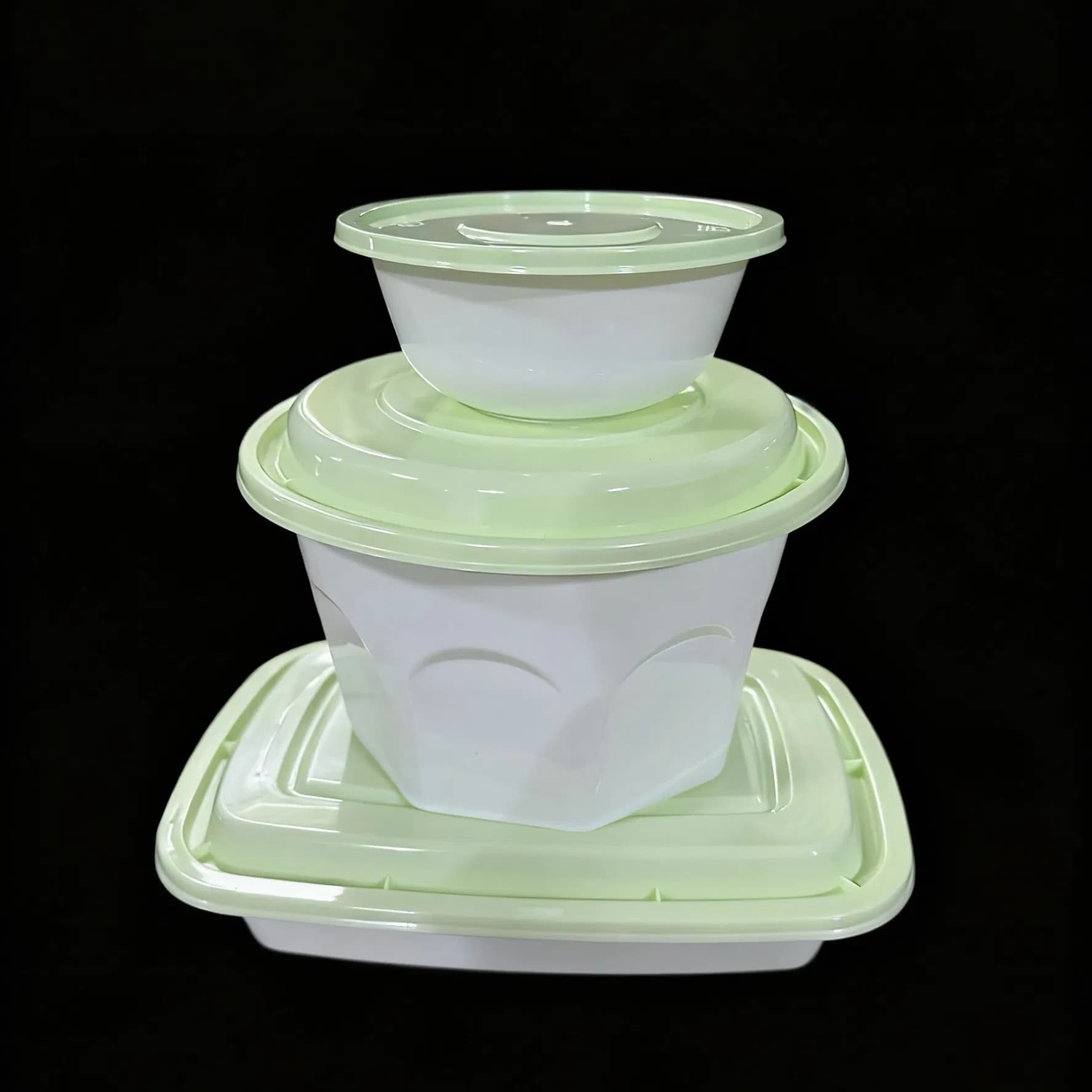 1000ml Anaerobic Biodegradable Round Container Environmentally Safe Food Storage Box Disposable Tableware