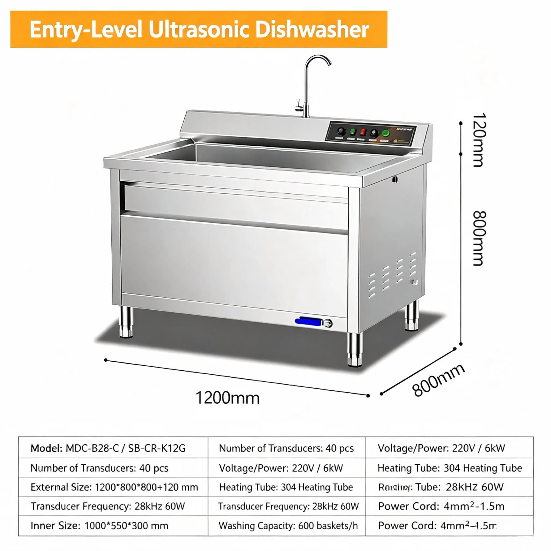 Commercial Kitchen Washing Machine Vegetable Washer with Ozone Antivirus Function