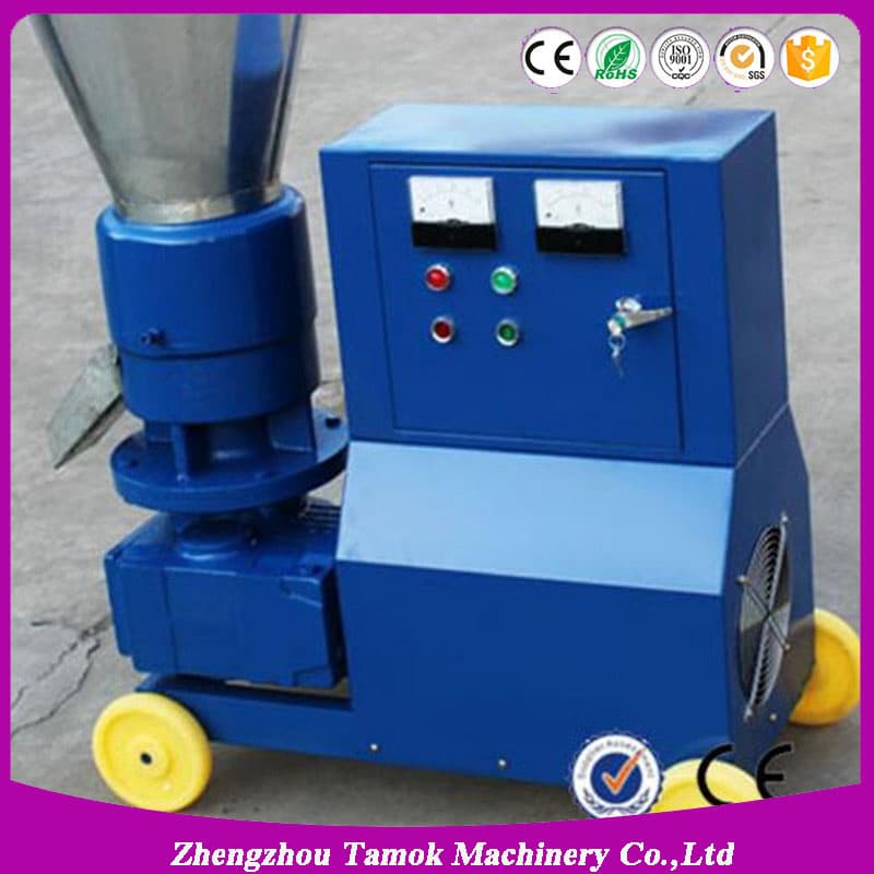 Flat Die Biomass Wood Sawdust Pellet Mill Diesel Engine Wood Pelletizing Machine