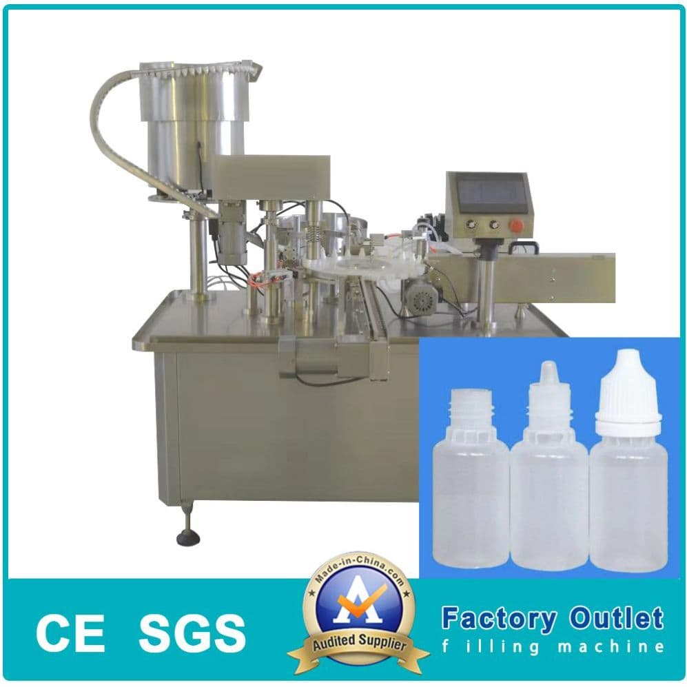 5ml 10ml 20ml Eye Drop Vial Bottle Filling Capping Plugging Labeling Line