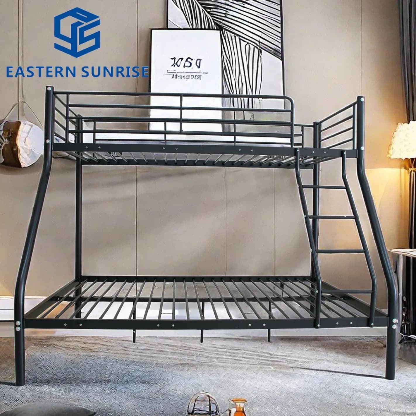 Metal Bed Frame Bedroom Furniture Simple and Modern Bunk Bed