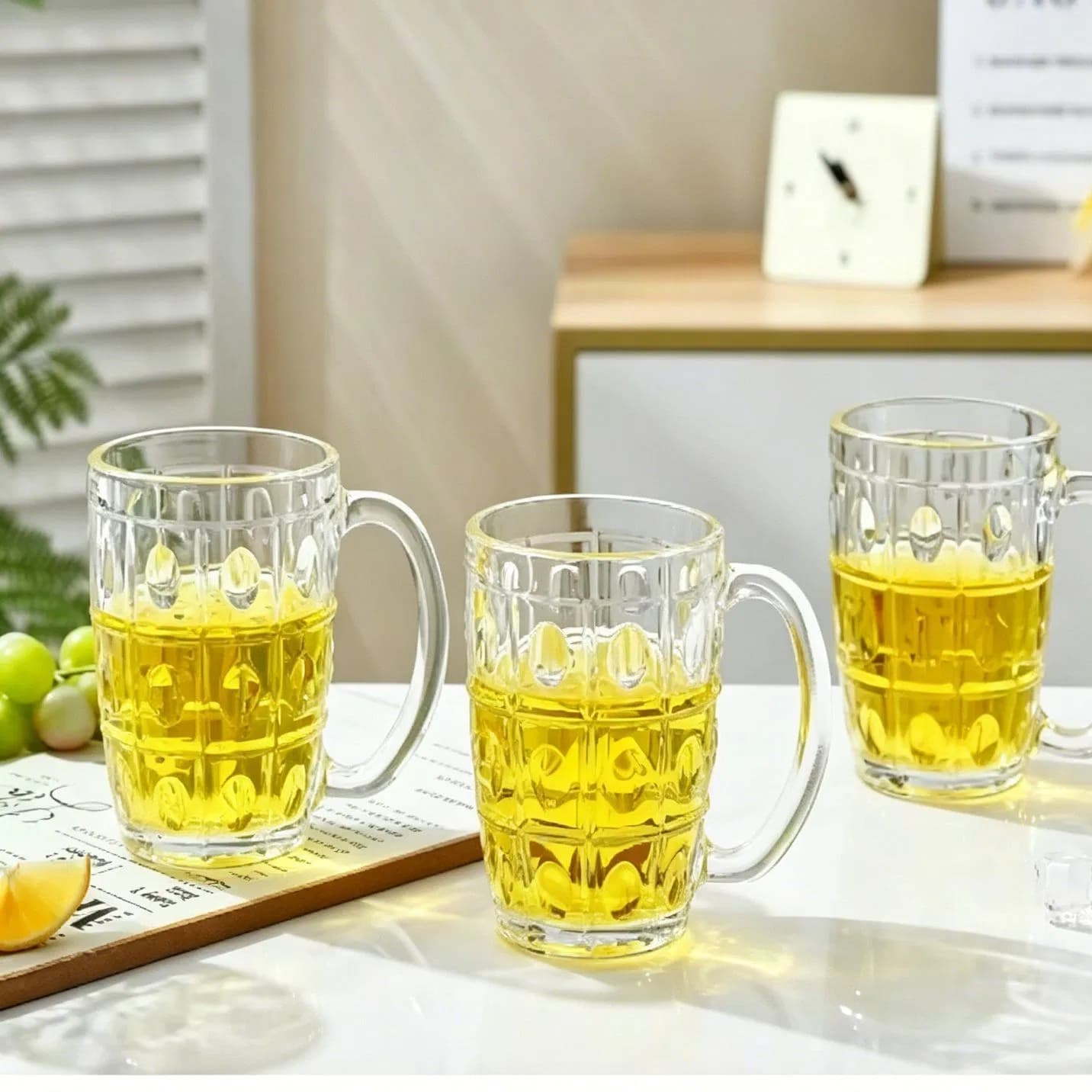 Stylish and Affordable Easy-Clean Glass Wine Goblets for Home Use