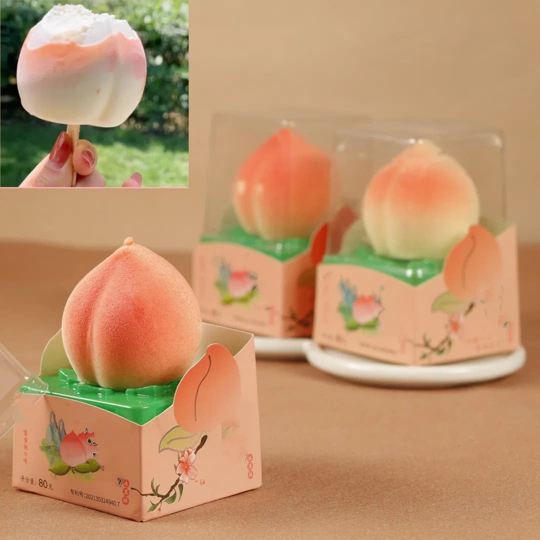 Mango Shape Vegan Ice Cream OEM Ice Cream with Halal Factory Directly OEM Package