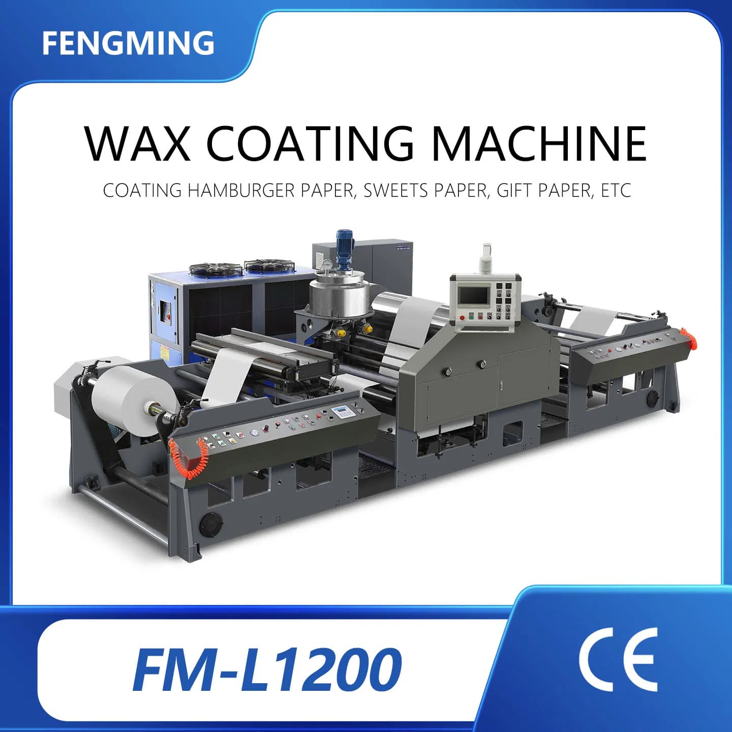 Full-Automatic Hamburg Paper Wax Coating Machine