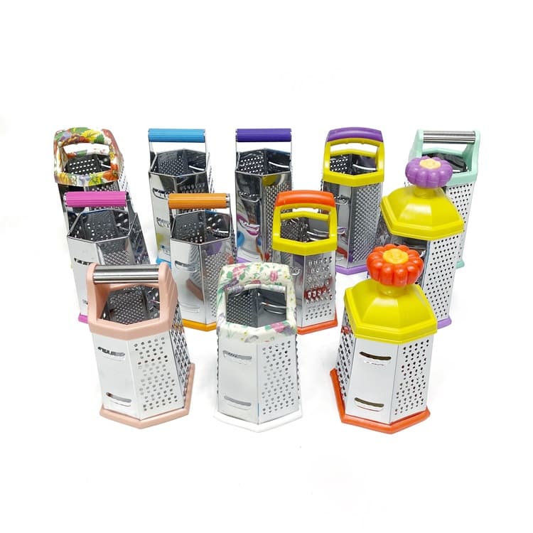 Manual Melon 6 Side Coconut Graters Set Peelers Slicers Lemon Garlic Grater