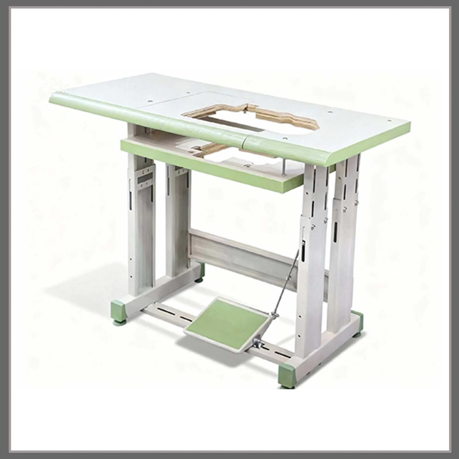 747 Submerged Industrial Overlock Sewing Machine Table and Steel Stand System