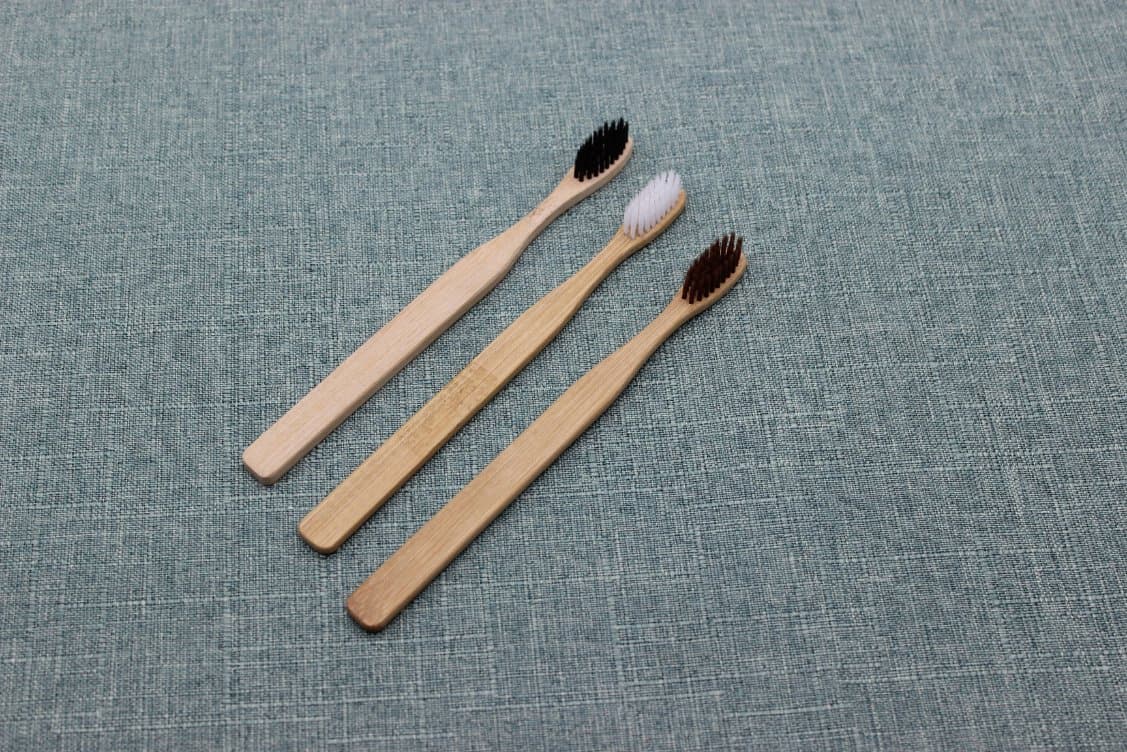 Handcrafted Natural Bamboo Toothbrush with Unique Shape Design