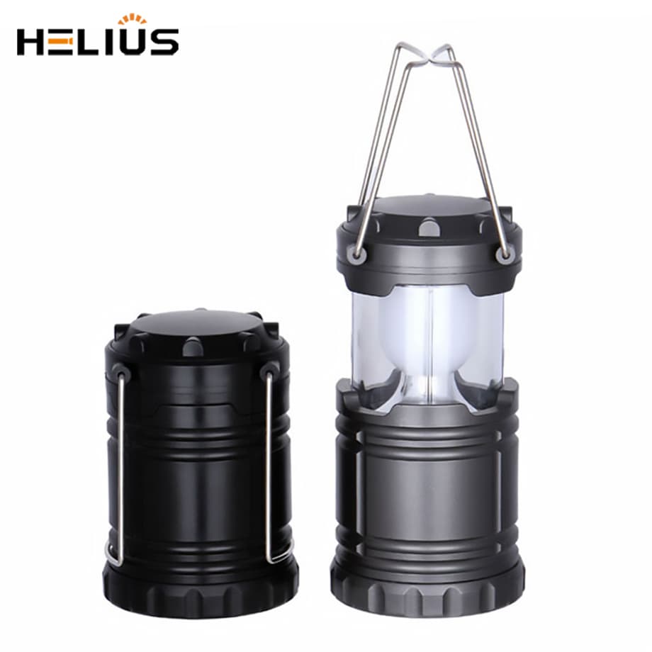 LED Bulb High Power Tent Lamp Telescopic Switch 3*AA Batteries Powered LED Flashlight Camping Light