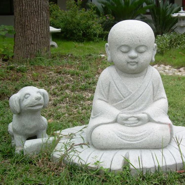 Stone Carving Buddha Statue Baby Buddha Statue for Indoor Outdoor