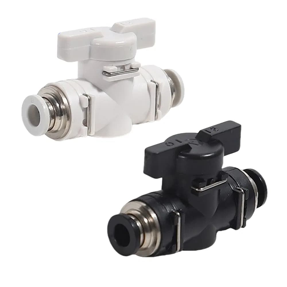 Industrial Pneumatic Quick Air Fitting Plastic Hand Switch Valve
