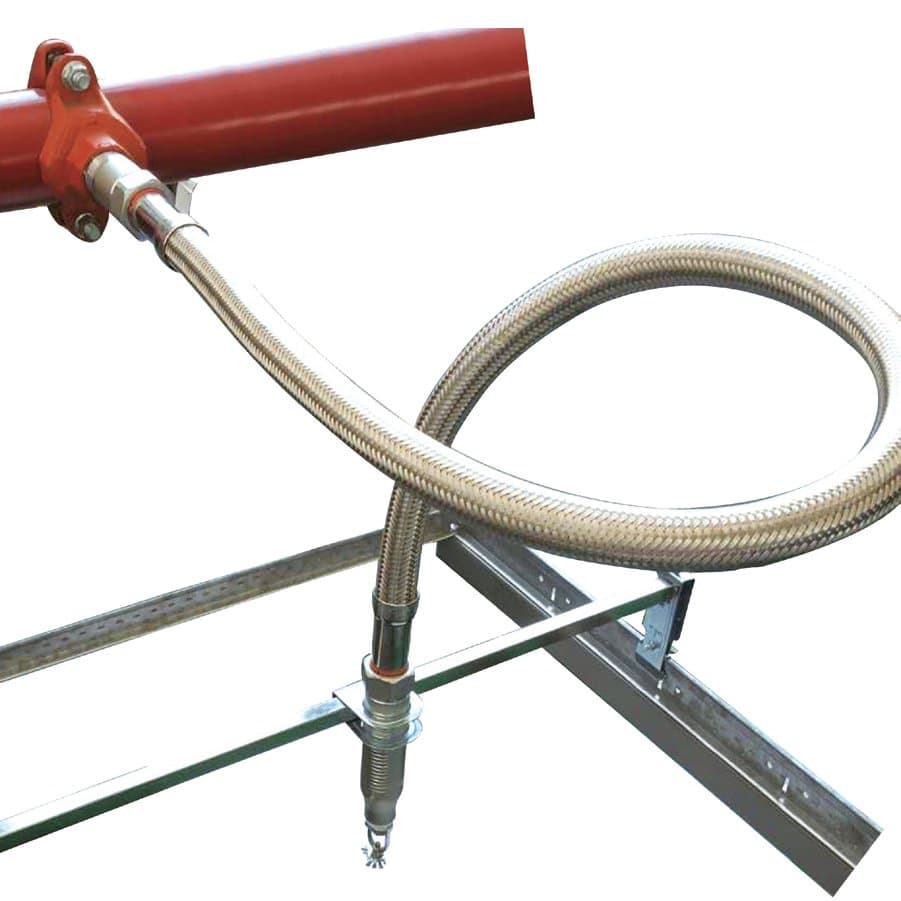 Fire Fighting Pipes FM UL Listed Fire Protection System Fire Sprinkler System Stainless Steel Flexible Hose