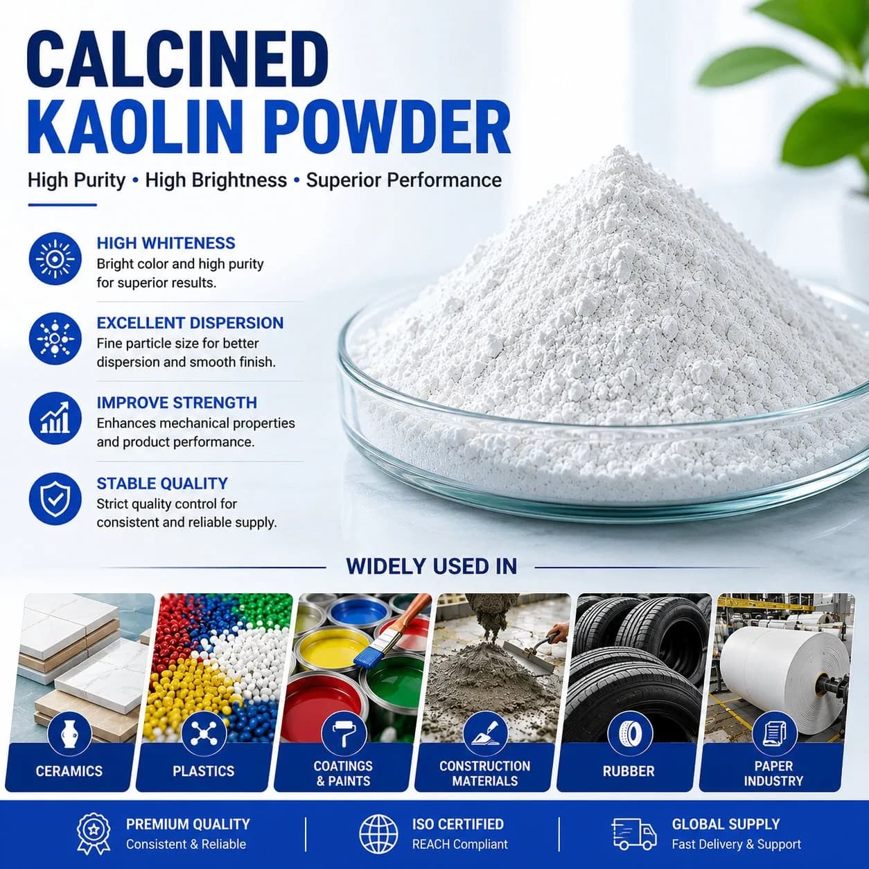 Advanced Functional Material: High Purity Calcined Kaolin for Plastic Modification