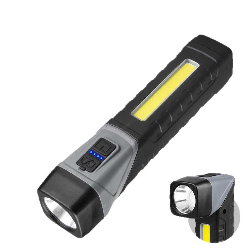 Helius ABS COB Working Light Pen Holder Rotatable Tail Magnet Rechargeable Torch