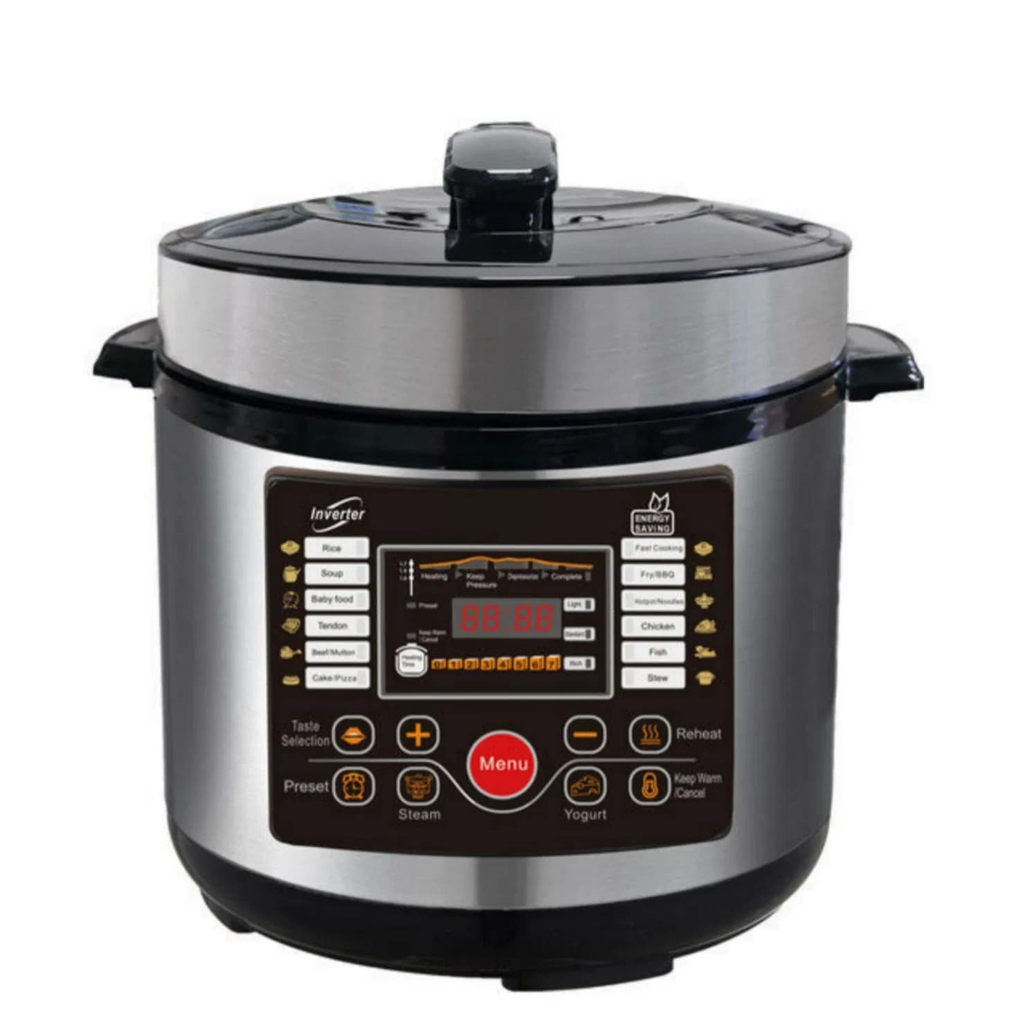Professional Electric Pressure Cooker with Deglazing Function and Caramelization Setting for Creating Rich Flavorful Sauces.