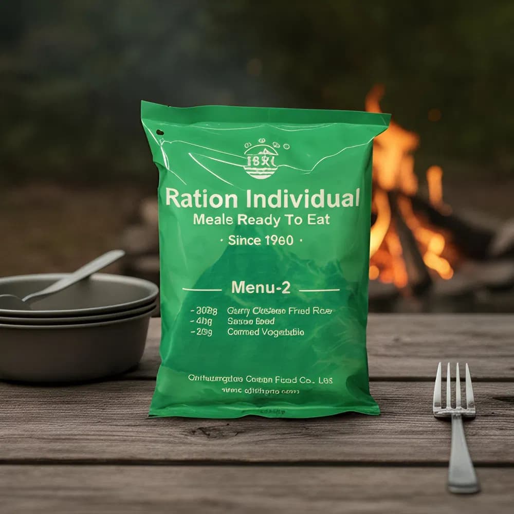 360g Fast Food Ration Outdoor Heating Mixed Fried Rice Mre Food