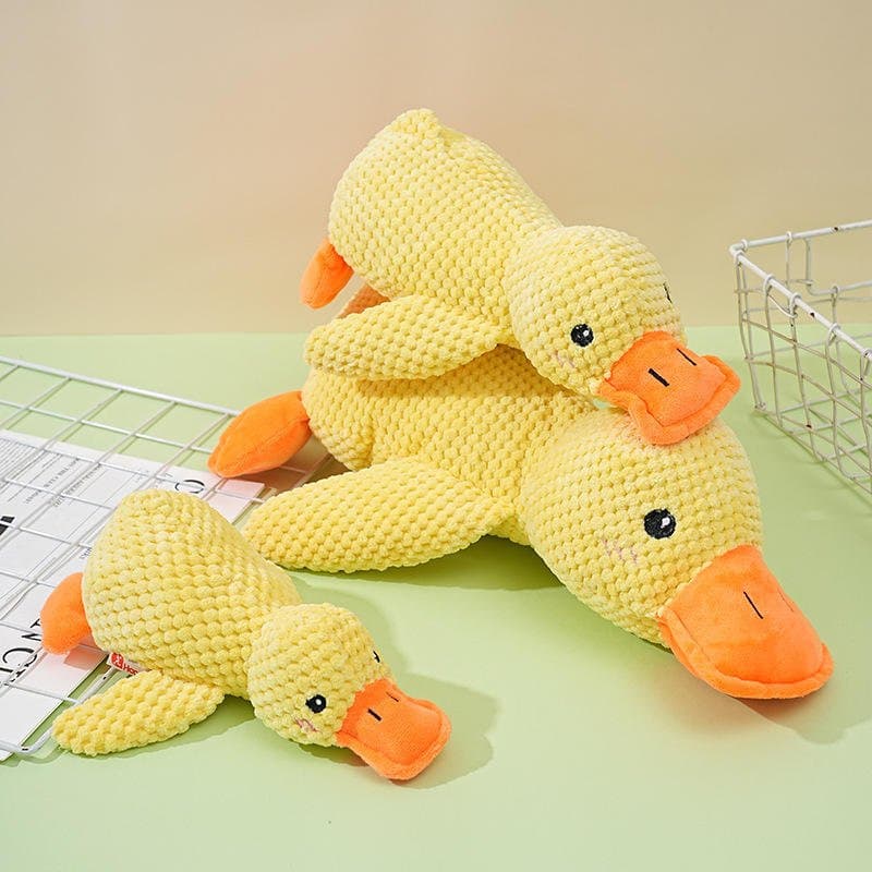 Eco-Friendly Duck Plush Toy for Dogs with Interactive Chew Function