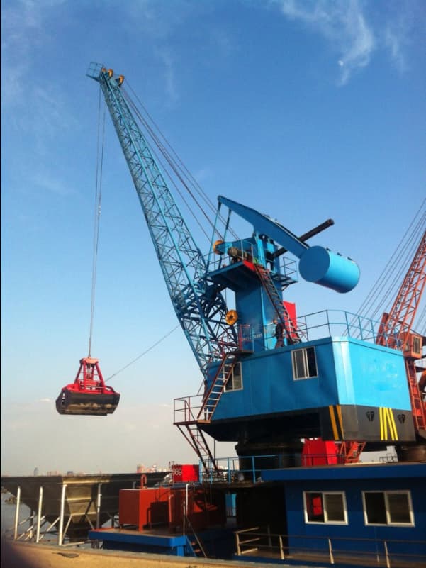 25t Lift Boom Electric Hoist Ship Crane Hydraulic Arm Marine Deck Floating Crane